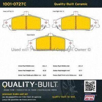 Plaquettes avant en céramique  by QUALITY-BUILT - 1001-0727C pa2