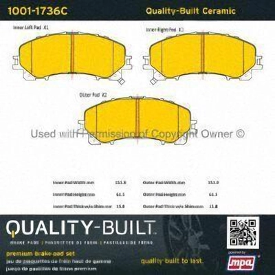 Plaquettes avant en céramique  by QUALITY-BUILT - 1001-1736C pa2