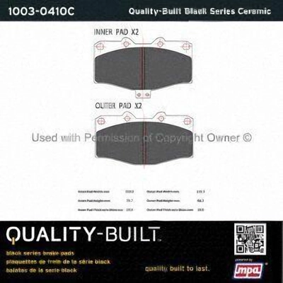 Plaquettes avant en céramique  by QUALITY-BUILT - 1003-0410C pa1