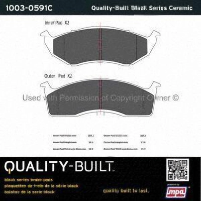 Plaquettes avant en céramique  by QUALITY-BUILT - 1003-0591C pa1