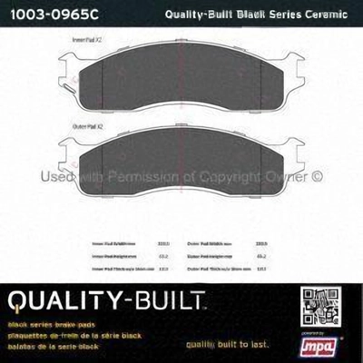 Plaquettes avant en céramique  by QUALITY-BUILT - 1003-0965C pa5