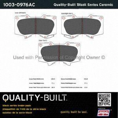 Plaquettes avant en céramique  by QUALITY-BUILT - 1003-0976AC pa2