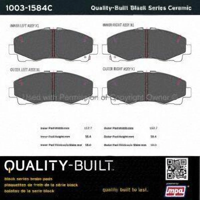 Plaquettes avant en céramique  by QUALITY-BUILT - 1003-1584C pa1