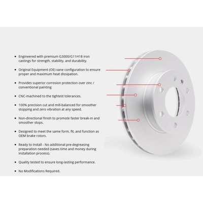 DYNAMIC FRICTION COMPANY - 4312-59063 - Ensemble de disque de frein avant pa2