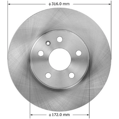 BENDIX GLOBAL - PRT5918 - Disc Brake Rotor pa1