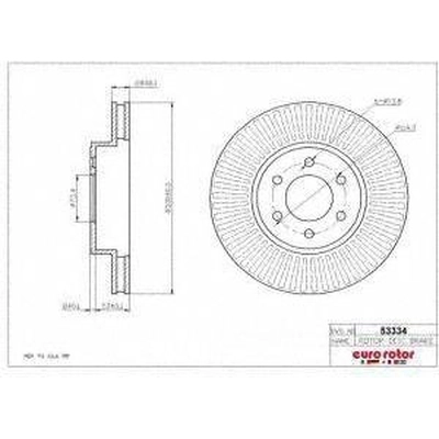 Front Disc Brake Rotor by ULTRA - 53334 pa2