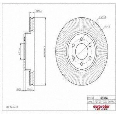 Front Disc Brake Rotor by ULTRA - 53334 pa3