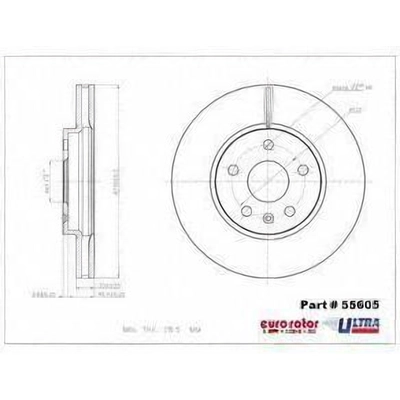 Front Disc Brake Rotor by ULTRA - 55605 pa1