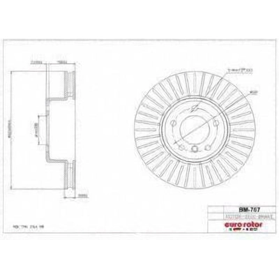 Front Disc Brake Rotor by ULTRA - BM767 pa1