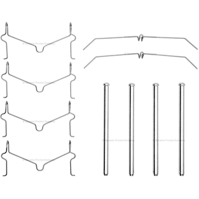 Ensemble de matériel pour disque avant by DYNAMIC FRICTION COMPANY - 340-76074 pa1