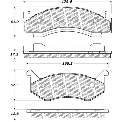 Plaquette de frein avant by CENTRIC PARTS - 500.01230 pa9