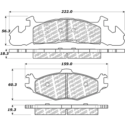 Front Disc Pads by CENTRIC PARTS - 500.02590 pa1