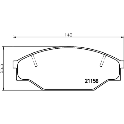 HELLA PAGID - 355033601 - Disc Brake Pad Set pa2