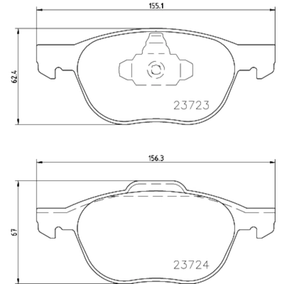 HELLA PAGID - 355034731 - Disc Brake Pad Set pa1