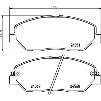 HELLA PAGID - 355035881 - Disc Brake Pad Set pa1