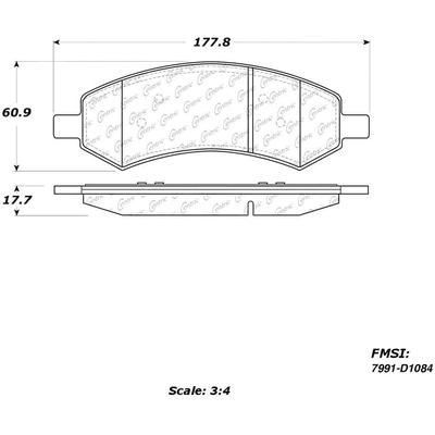 CENTRIC PARTS - 306.10840 - Plaquette de frein haute performance avant pa4