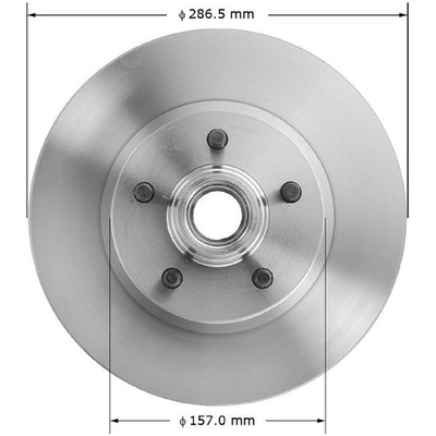 BENDIX GLOBAL - PRT5076 - Disc Brake Rotor and Hub Assembly pa2