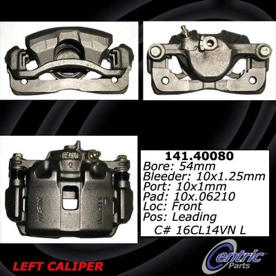 Front Left Rebuilt Caliper With Hardware by CENTRIC PARTS - 141.40080 pa3