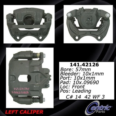 Front Left Rebuilt Caliper With Hardware by CENTRIC PARTS - 141.42126 pa6