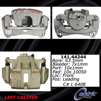 Front Left Rebuilt Caliper With Hardware by CENTRIC PARTS - 141.44244 pa6