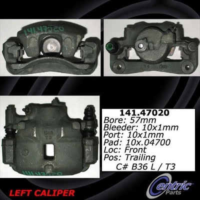 Front Left Rebuilt Caliper With Hardware by CENTRIC PARTS - 141.47020 pa1