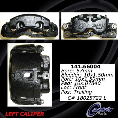 Front Left Rebuilt Caliper With Hardware by CENTRIC PARTS - 141.66004 pa3