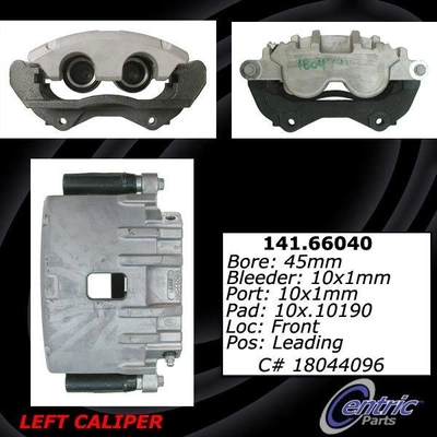 Front Left Rebuilt Caliper With Hardware by CENTRIC PARTS - 141.66040 pa2