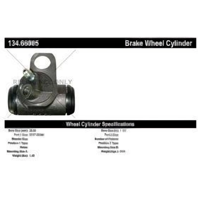 Front Left Wheel Cylinder by CENTRIC PARTS - 134.66005 pa3