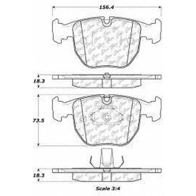 Front Original Equipment Brake Pads by CENTRIC PARTS - 100.06810 pa1