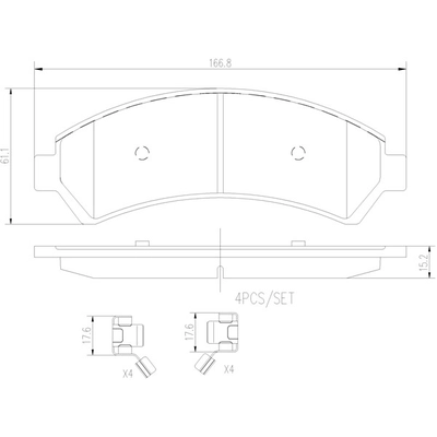 BREMBO - P10016N - Disc Brake Pads pa1