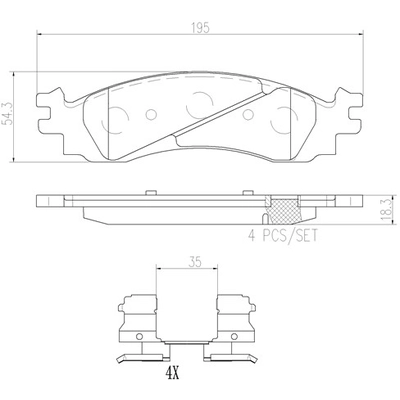 BREMBO - P24136N - Disc Brake Pads pa2