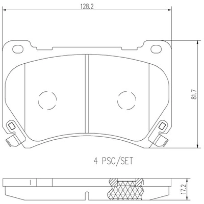 BREMBO - P30052N - Disc Brake Pads pa2