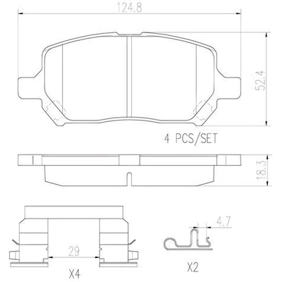 Plaquettes avant en céramique de qualité supérieure by BREMBO - P10044N pa6