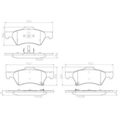 Plaquettes avant en céramique de qualité supérieure by BREMBO - P11015N pa5