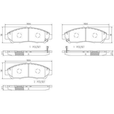 Plaquettes avant en céramique de qualité supérieure by BREMBO - P28074N pa6