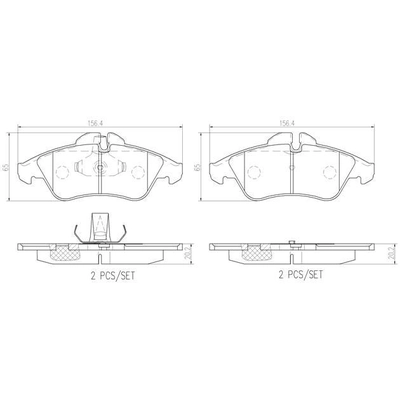 Front Premium Ceramic Pads by BREMBO - P50029N pa3