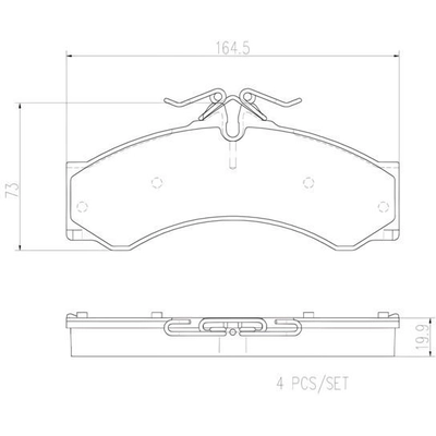 Plaquettes avant en céramique de qualité supérieure by BREMBO - P50088N pa7