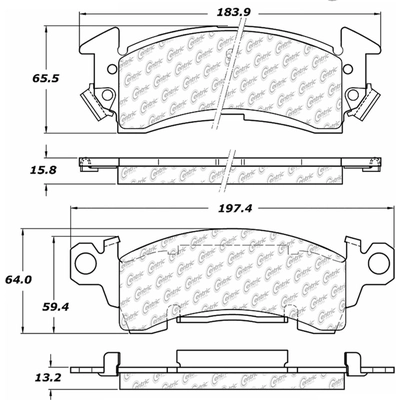 Front Premium Ceramic Pads by CENTRIC PARTS - 301.00520 pa4