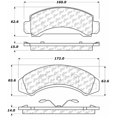 Front Premium Ceramic Pads by CENTRIC PARTS - 301.03870 pa4