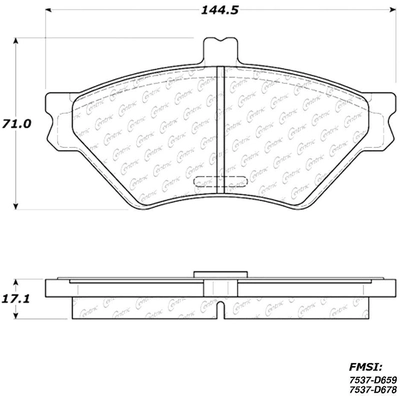 Front Premium Ceramic Pads by CENTRIC PARTS - 301.06780 pa10