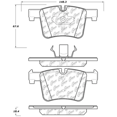 Front Premium Ceramic Pads by CENTRIC PARTS - 301.15610 pa4