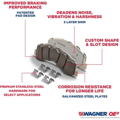 WAGNER - OEX1303 - Plaquettes avant en céramique de qualité supérieure pa22