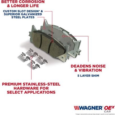 Front Premium Ceramic Pads by WAGNER - OEX924A pa8