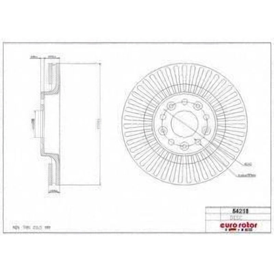 Front Premium Rotor by EUROROTOR - 54218 pa1