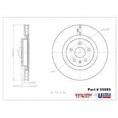 Front Premium Rotor by EUROROTOR - 55985 pa7