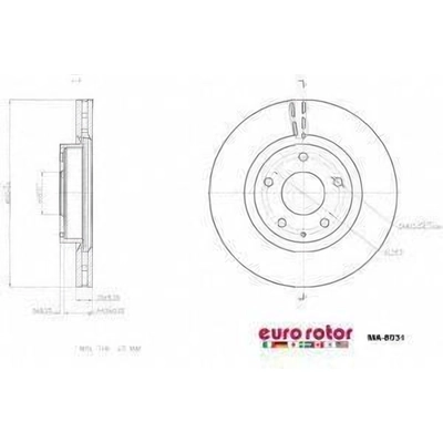 Disque avant de qualité supérieur by EUROROTOR - MA8031 pa1