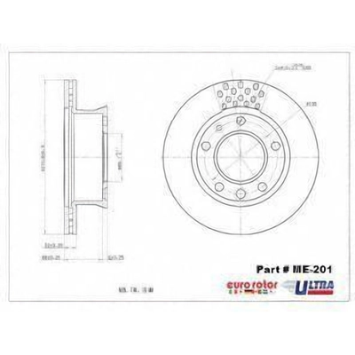 Front Premium Rotor by EUROROTOR - ME201 pa2