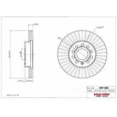 EUROROTOR - VW280 - Front Premium Rotor pa1