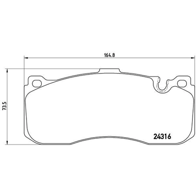 Plaquettes avant semi-métallique de qualité supérieur by BREMBO - P06041 pa5