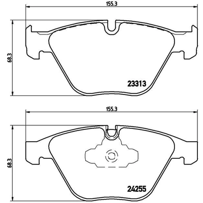 Front Premium Semi Metallic Pads by BREMBO - P06055 pa4